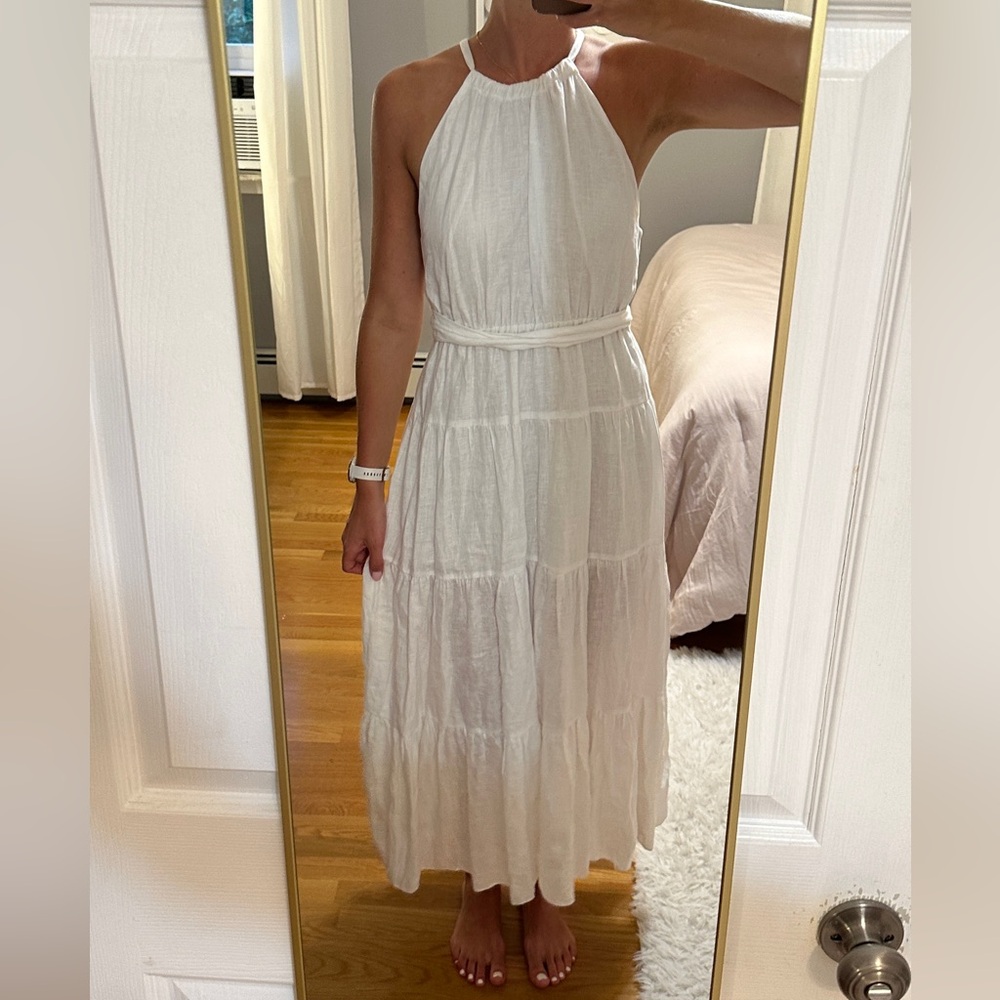 White maxi dress (tie in front or back)